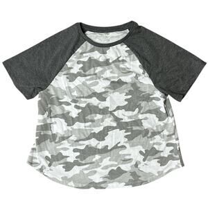 Dip T-shirt Short Sleeve Large Gray Camouflage Camo Tee
